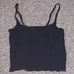 Black crop top
